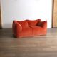 Le Bambole sofa in coral velvet By Mario Bellini For B&B Italia, 1970s