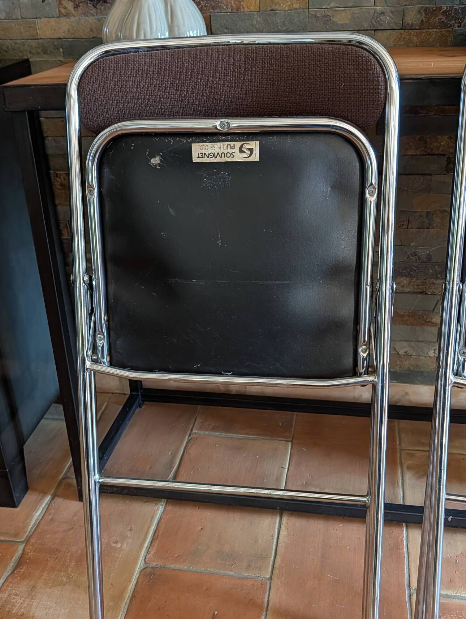 Paire de chaises pliantes Jean Sauvignet
