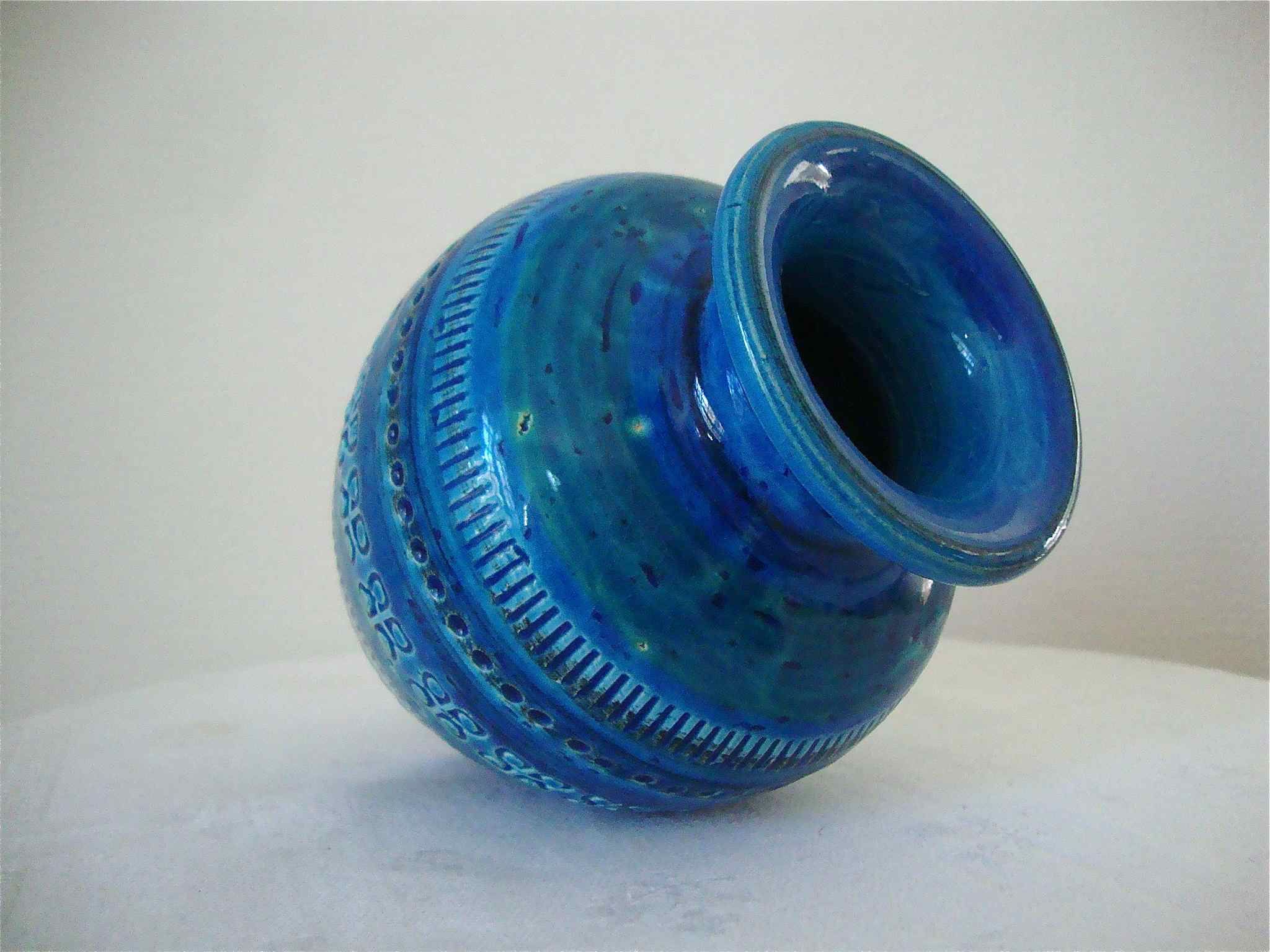 Vase Aldo Londi Rimini blu