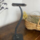 Modernist candlestick in wrought iron