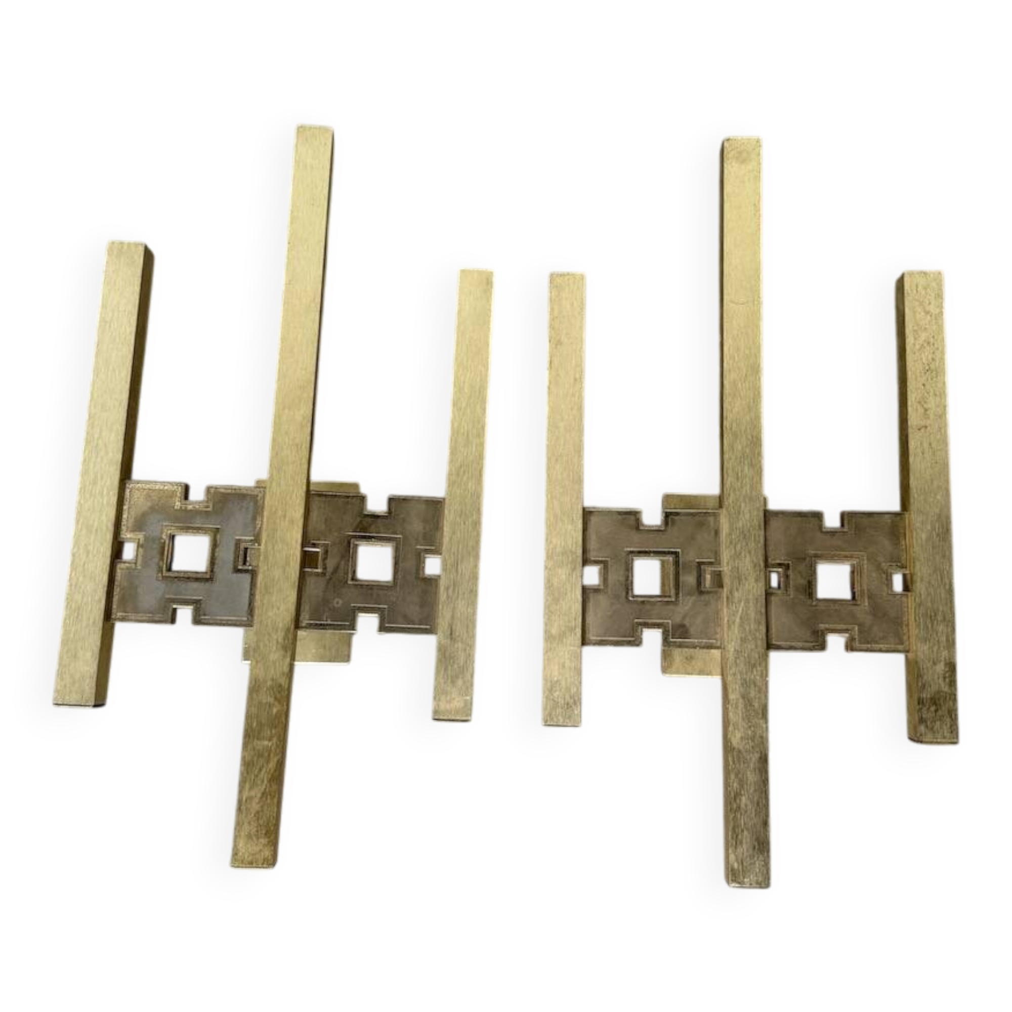 Pair of Regency brass wall lights in Italy