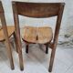 Paire de chaises grain de café