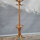 Parrot curved wood coat rack