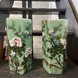 Fireplace trim vases