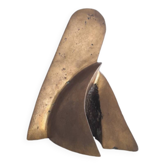 Petite sculpture abstraite en bronze
