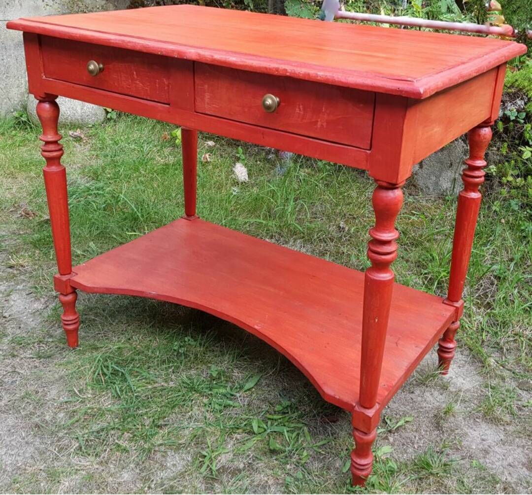 console with drawers