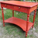 console with drawers