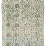 Turkish hand-knotted one-of-a-kind 1980s beige rug 154 cm x 216 cm