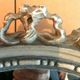 Louis XVI-style kidney hairdresser in patinated hetre