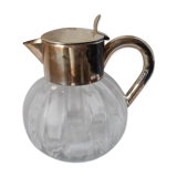Orangeade lemonade pitcher with ice reserve