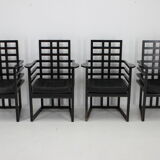 4 chaises Josef Hoffmann Armloffel fabriquées par Wittmann, Autriche