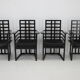 Set of Four Josef Hoffmann Armloffel Chairs Made By Wittmann,Austria