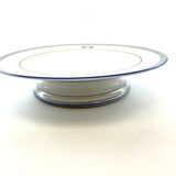 Compotier ou coupe plat à gateau biscuit blanc monogrammé