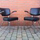 Pair of tubular chairs fana gispen 60s