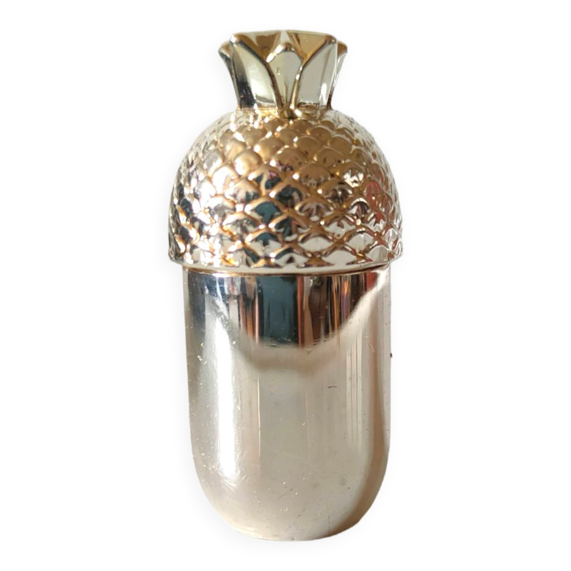 Vintage silver metal salt shaker WMF design 1970s