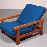 Fauteuil relax Getama en chêne avec dossier réglable, Hans J. Wegner GE421