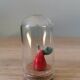 Miniature glass bell pear artisanal ceramic