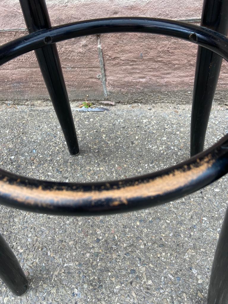 Thonet type curved wooden piano stool