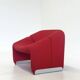 Chaise Artifort Groovy F598 M de Pierre Paulin en rouge