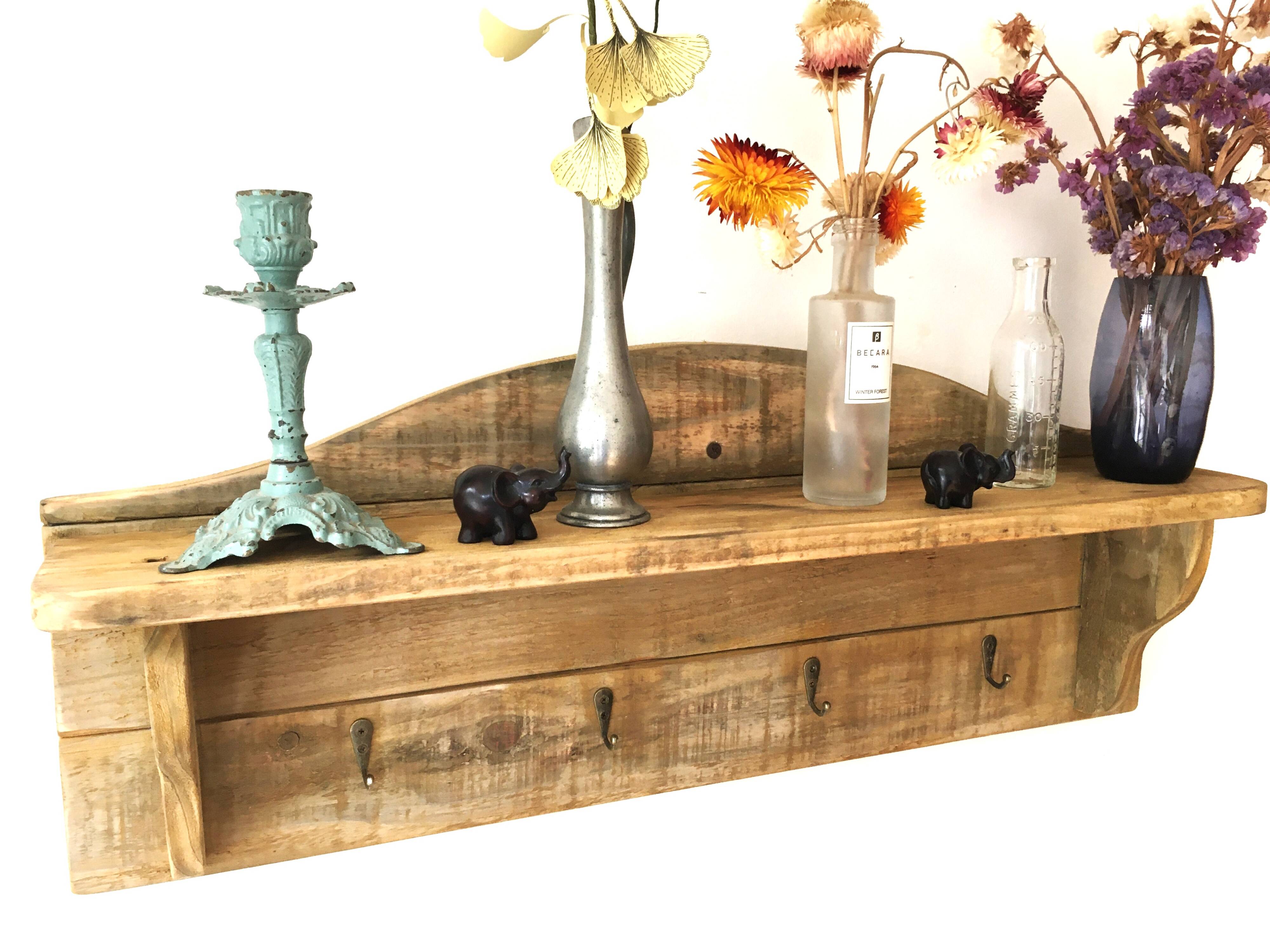pine wall kitchen shelf