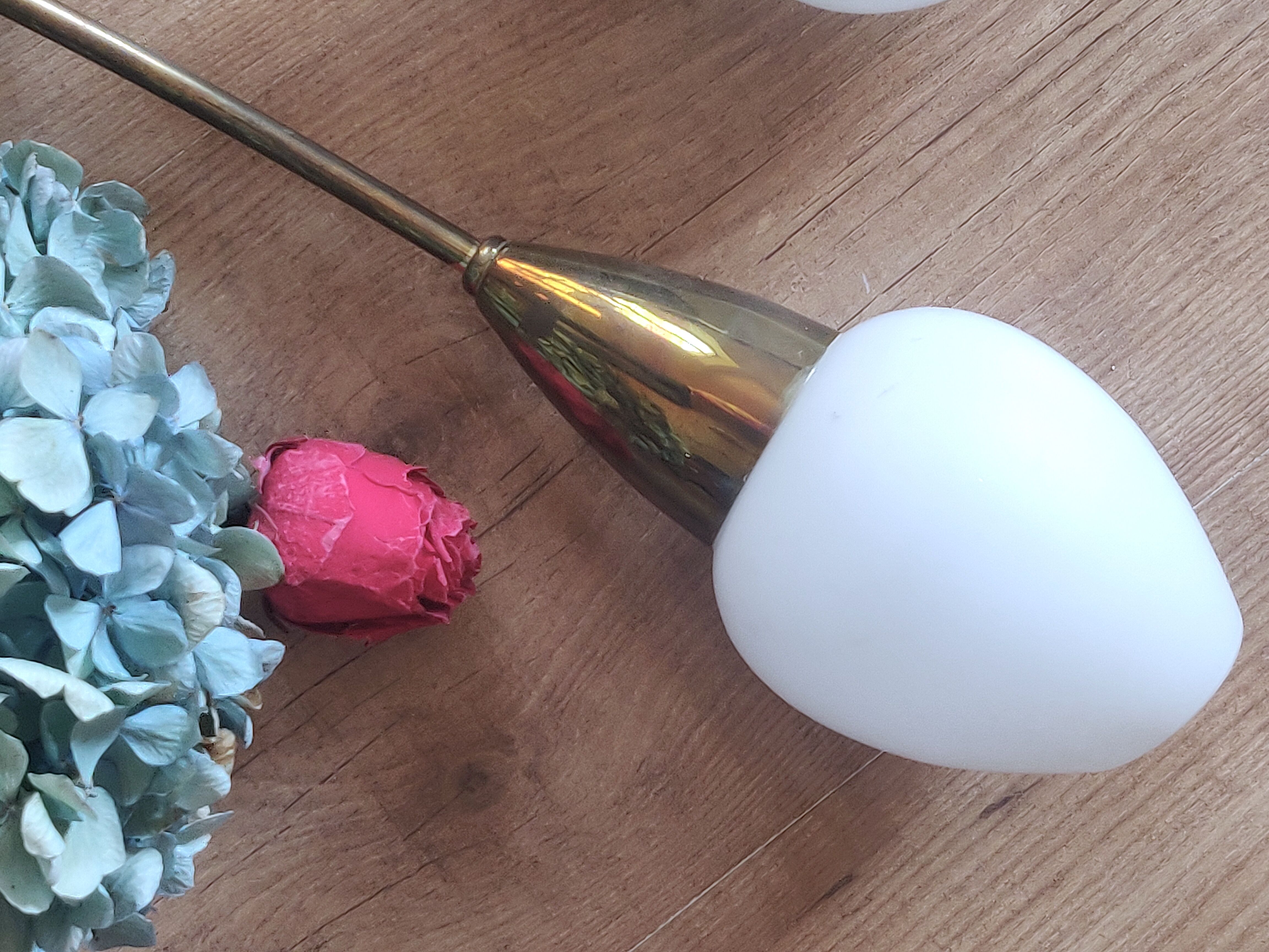 Duo of torch wall lamps