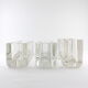 Suite of 3 vase 'centre-of-table' crystal