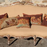 Aubusson 19th Castle Cushion