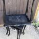 Set of 3 black nesting tables.