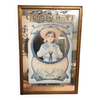 Old advertising mirror, Van Houten