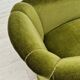Danish velour armchair original condition beech wood 1960s
