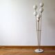 Italian Floor Lamp In Brass, Carrara and Opaline