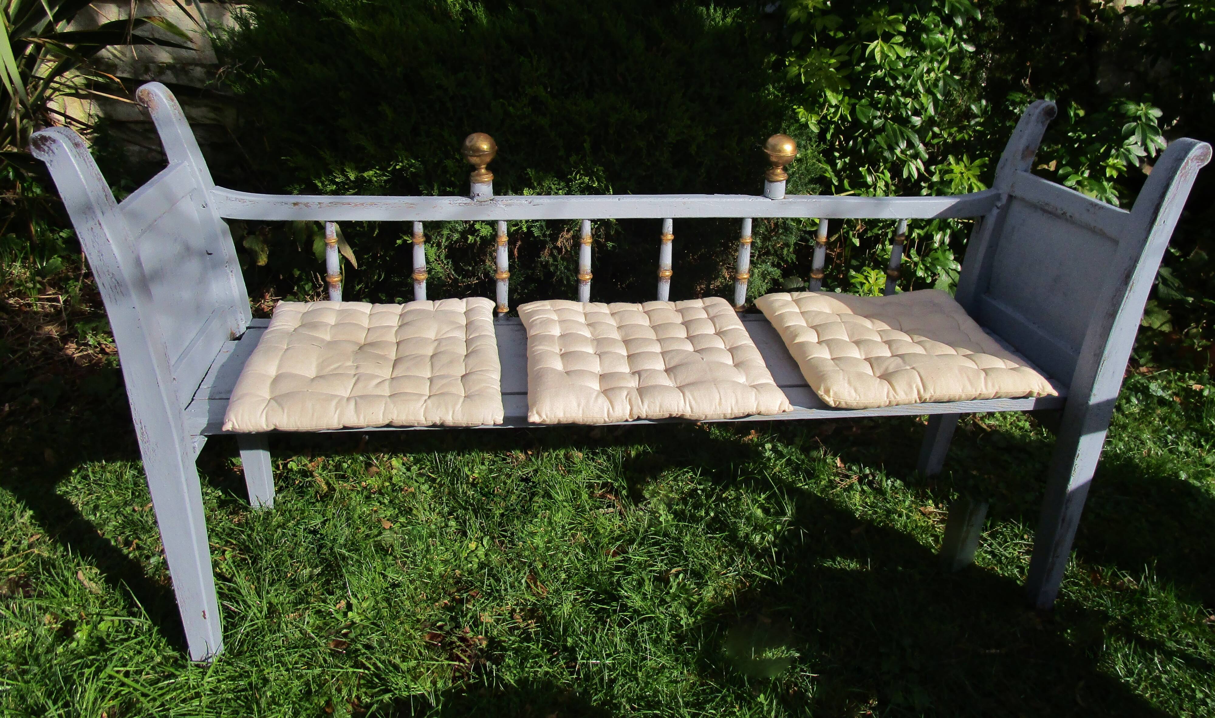 English oak bench 3 places XIX