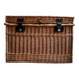 Trunk, chest in woven wicker