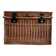 Trunk, chest in woven wicker