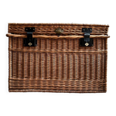 Trunk, chest in woven wicker