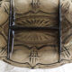Vintage appetizer dish in brown smoked glass