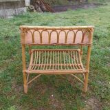Rattan bedside table