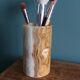 Vase pot for brushes and pencils in marble or onyx.