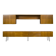Mid-Century Wall Unit Cabinet and Sideboard in Walunt, 1970s, Set of 2