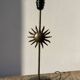 Vintage sun-shaped wrought iron lamp foot