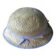 Women's boater-style straw hat