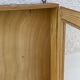 Vintage wall display cabinet 1960s light wood