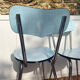 Chaises de cuisine années 60 , Formica et chrome