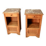 Pair of art deco bedside tables