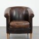 Characterful club armchair made of sheepskin with a beautiful patina