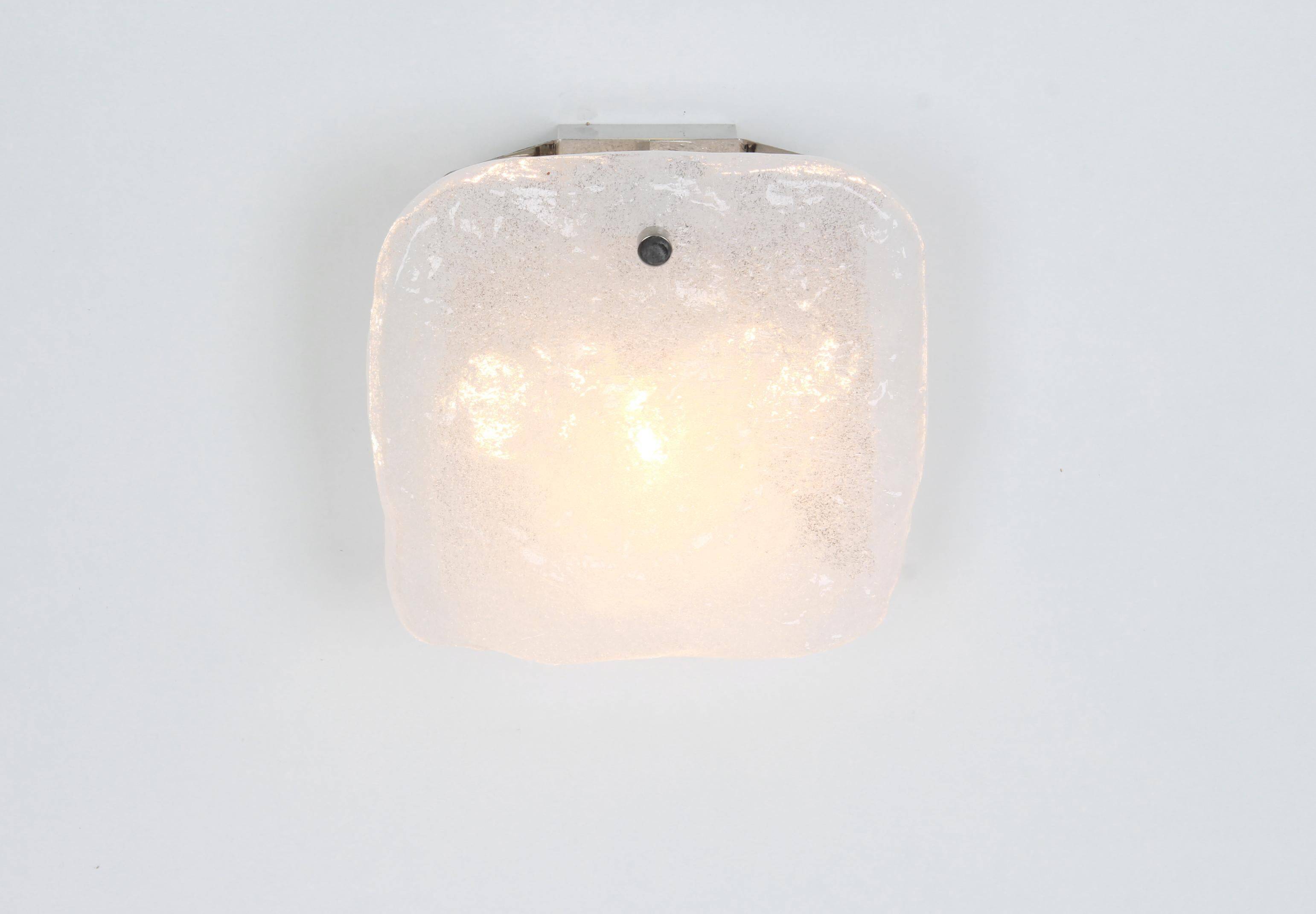 A pair of glass wall sconces by Kalmar, Austria, 1960s.