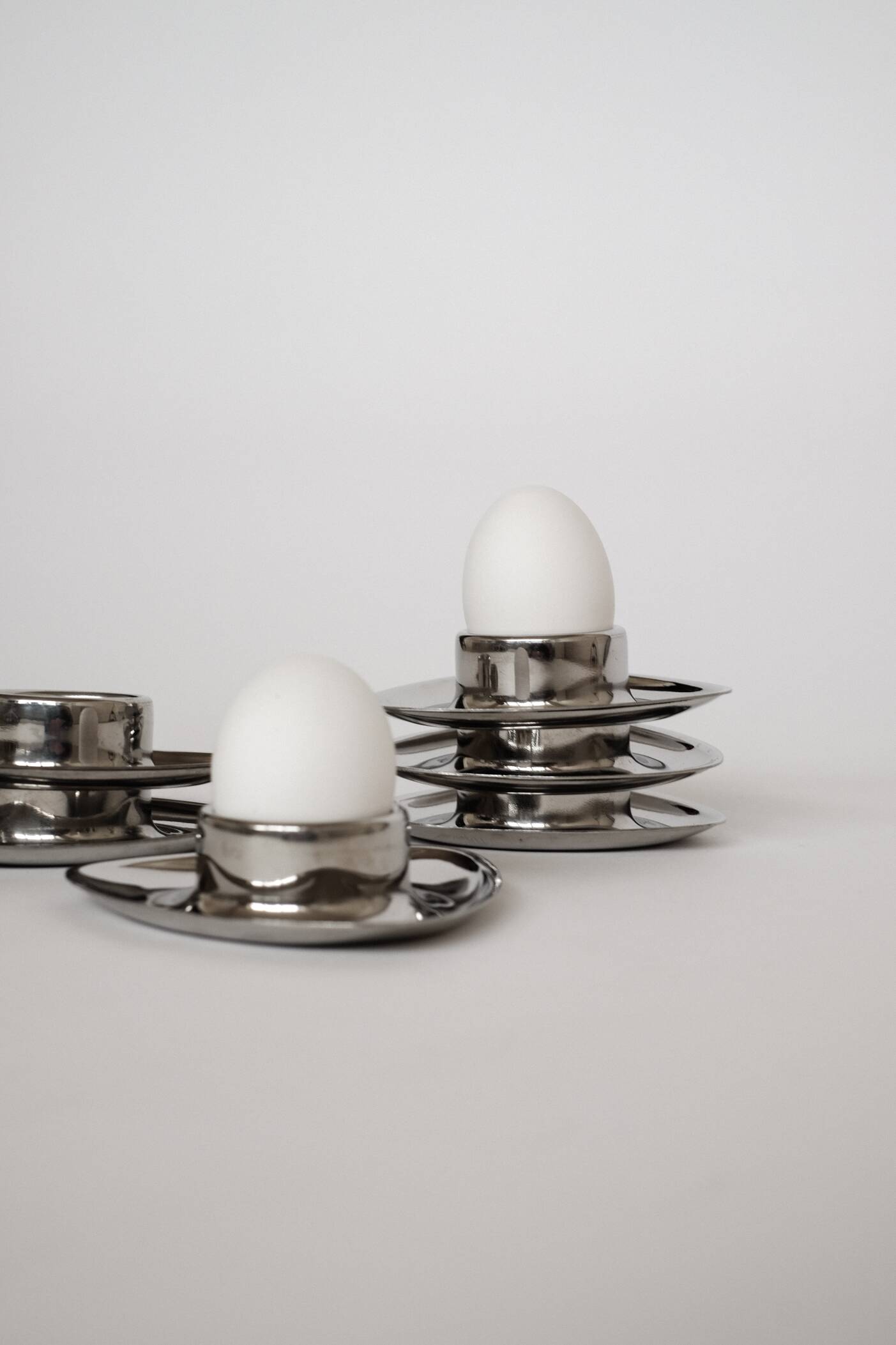 Set of 6 egg cups Carlo Mazzeri & Anselmo