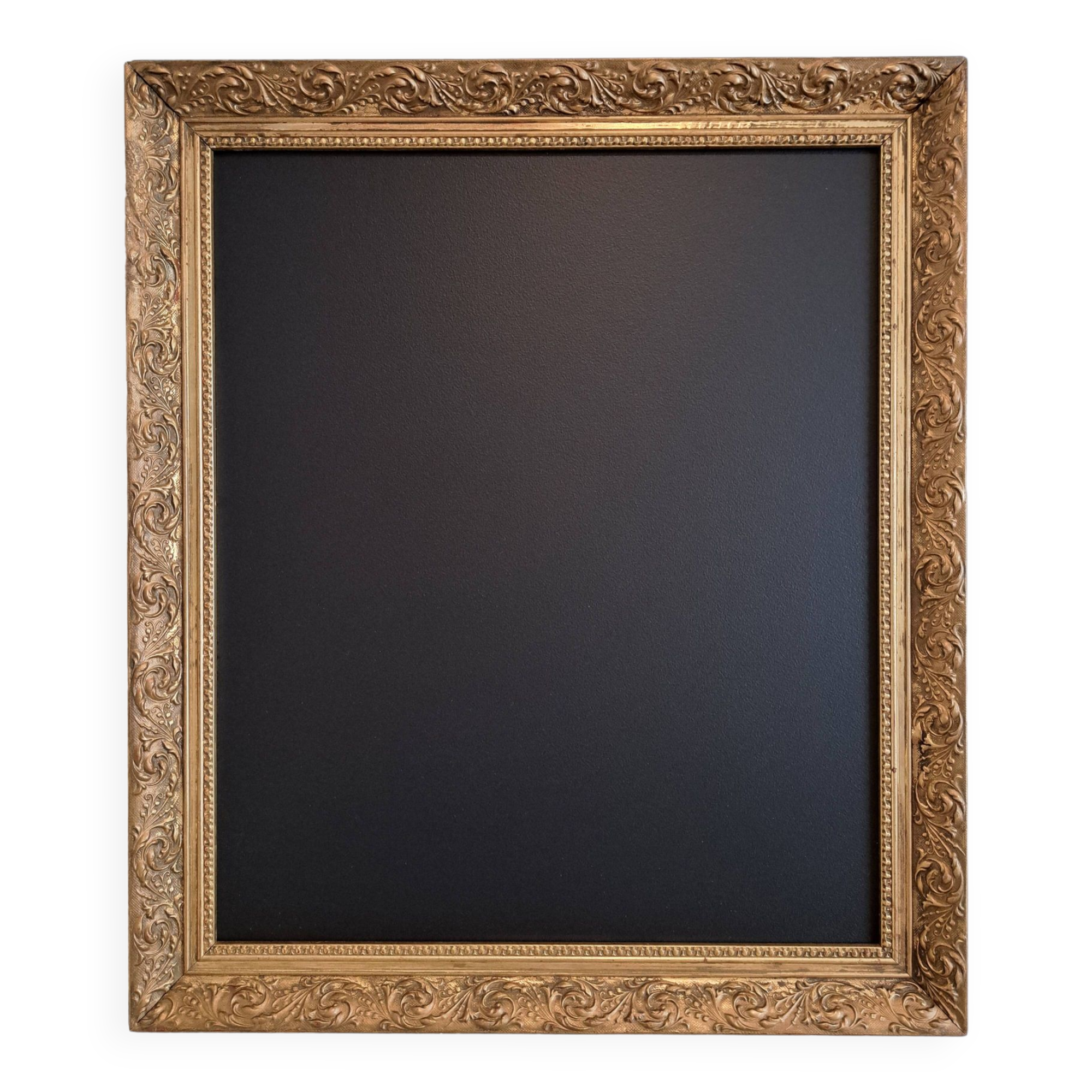 Slate table framed in gold leaf style