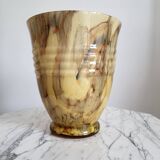 Vases en glaçure opaline Art déco, Verreries de Scailmont Henri Heemskerk Belgie