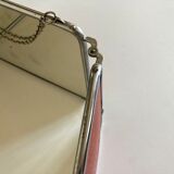Miroir de barbier triptyque à l'italienne horizontal 1960 L69cm